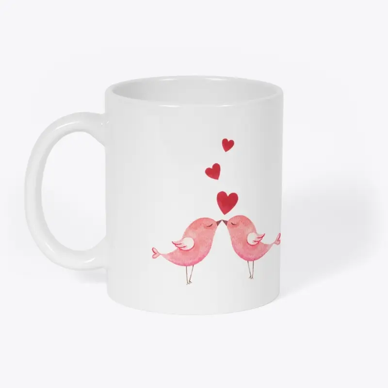 Bird love mug 